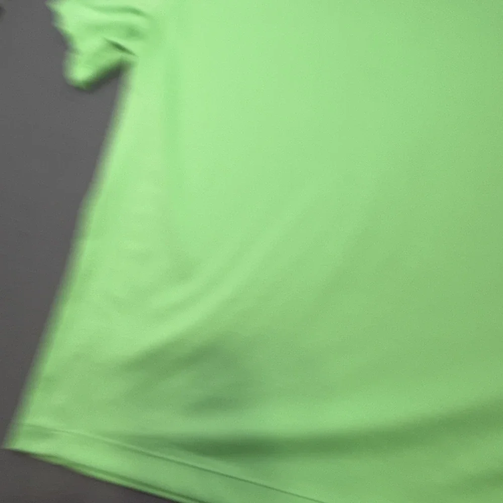 Nike Golf Polo Shirt Large MENS Dri-FIT  Performance NEON GRN